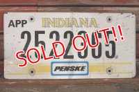 dp-210401-36 PENSKE / License Plate "INDIANA"