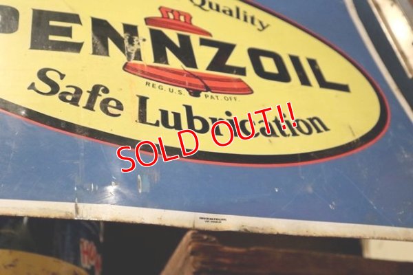 画像10: dp-210401-51 PENNZOIL / 1970's〜W-side Metal Sign
