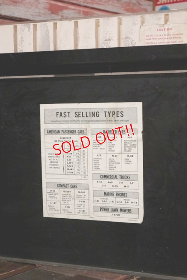 画像9: dp-210401-59 CHAMPION / 1960's SPARK PLUGS Cabinet