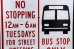 画像3: dp-210401-67 Road Sign "BUS STOP ONLY" (3)