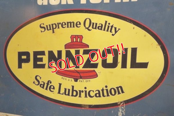 画像4: dp-210401-51 PENNZOIL / 1970's〜W-side Metal Sign