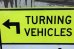 画像2: dp-210401-68 Road Sign "TURNING VEHICHLES"  (2)