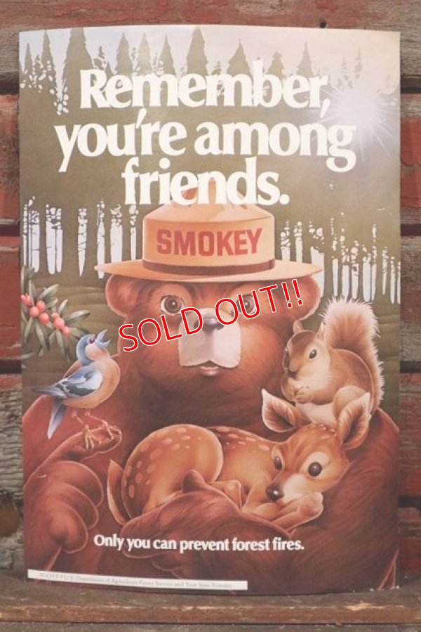 画像1: ct-150217-08 Smokey Bear / 1980's Poster