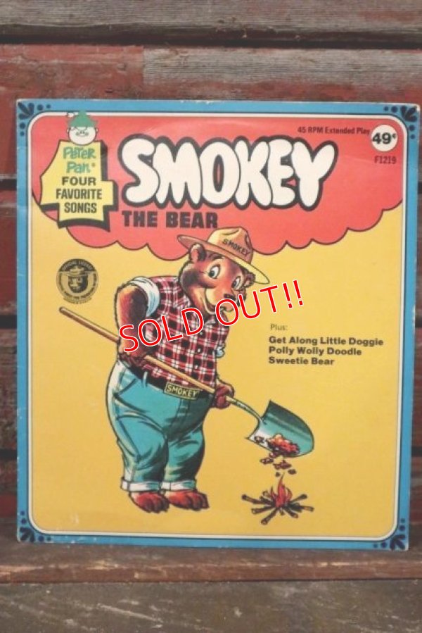 画像1: ct-210401-45 Smokey Bear / Peter Pan 1970's Record