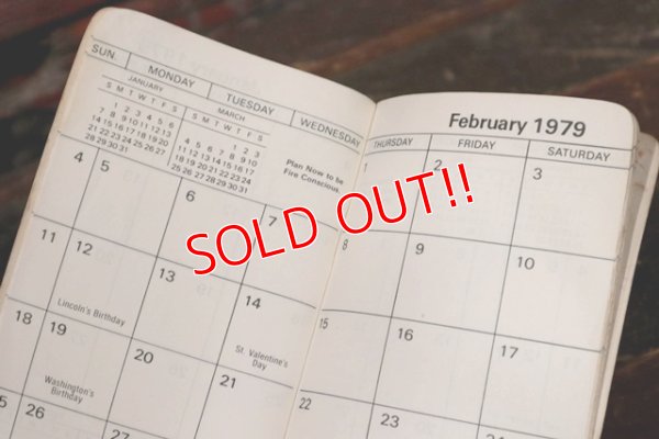 画像3: ct-210401-42 Smokey Bear / 1979 Pocket Calendar