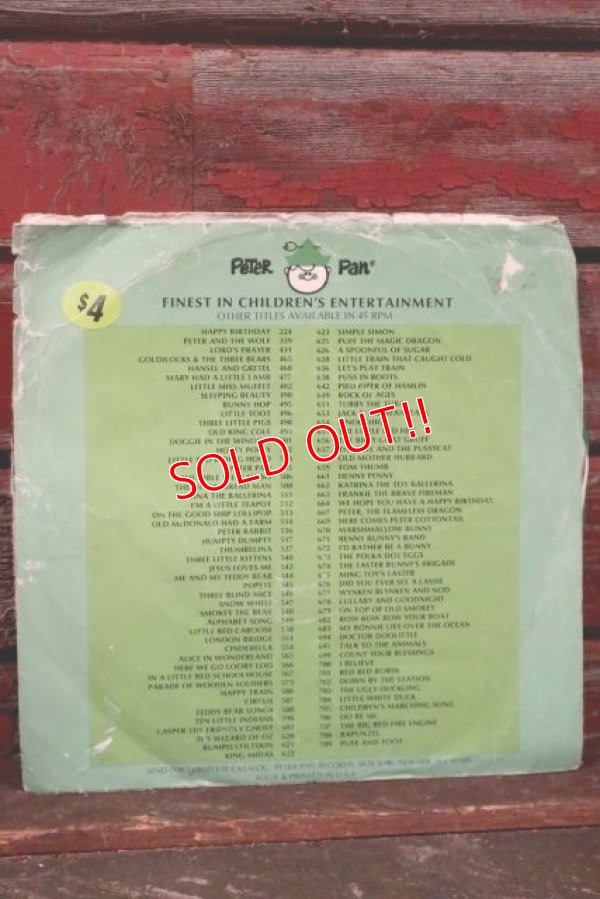 画像5: ct-210401-44 Smokey Bear / Peter Pan 1970's Record