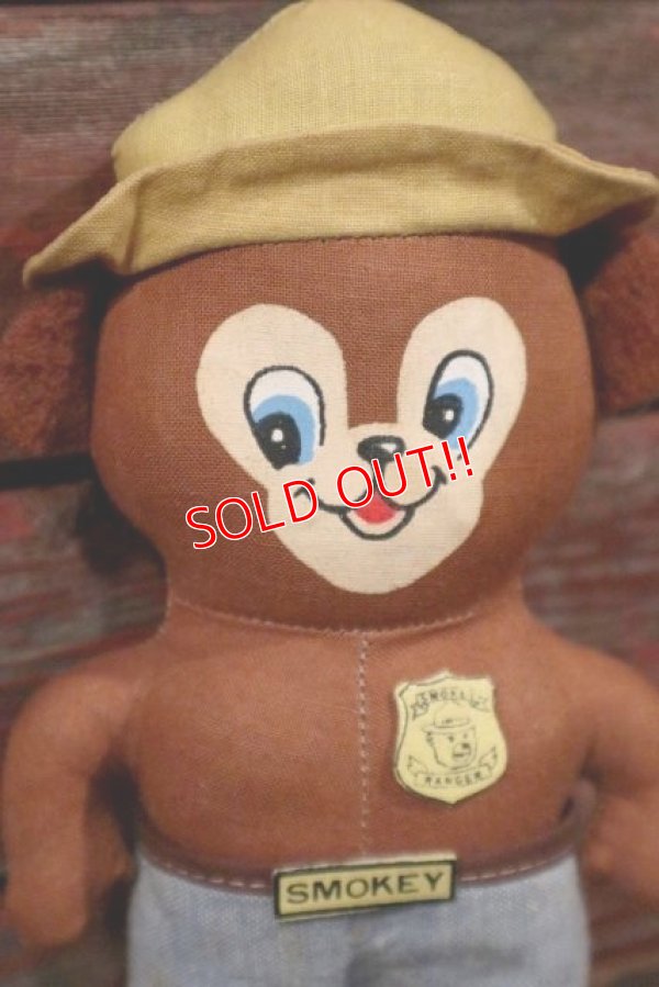 画像2: ct-210401-35 Smokey Bear / Knickerbocker 1970's mini Cloth Doll