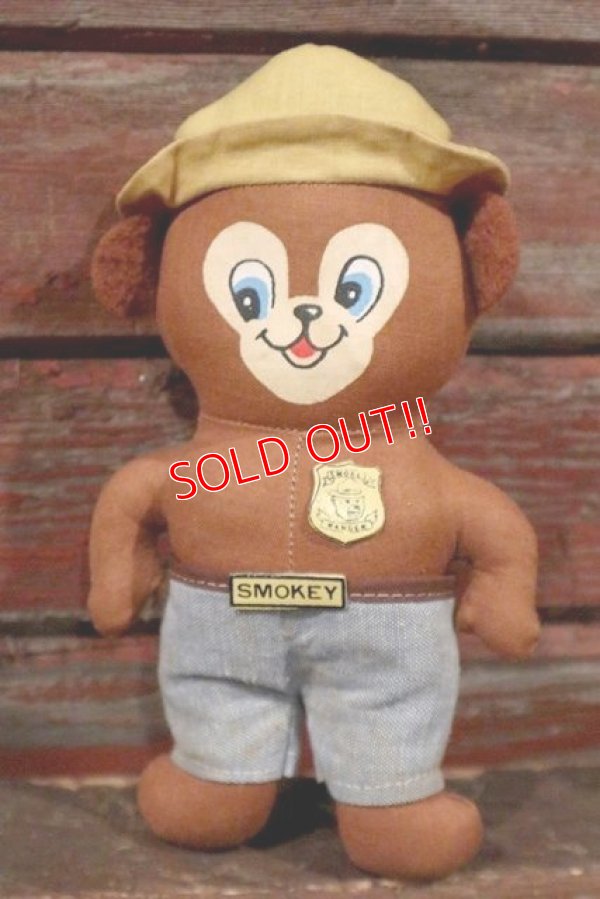 画像1: ct-210401-35 Smokey Bear / Knickerbocker 1970's mini Cloth Doll