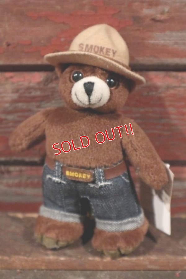 画像1: ct-210401-32 Smokey Bear / 1997 Plush Toy Keychain