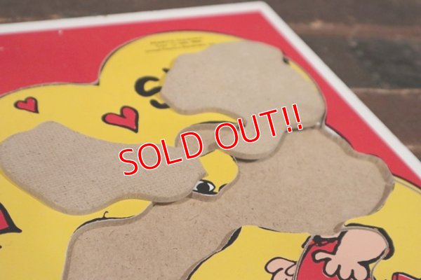 画像5: ct-210401-68 Snoopy & Lucy / Playskool 1970's Wood Frame Tray Puzzle