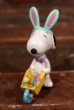 画像2: ct-210401-54 Snoopy / Whitman's 1997 PVC "Easter Bunny Cart (Green ear)" (2)