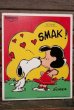 画像1: ct-210401-68 Snoopy & Lucy / Playskool 1970's Wood Frame Tray Puzzle (1)