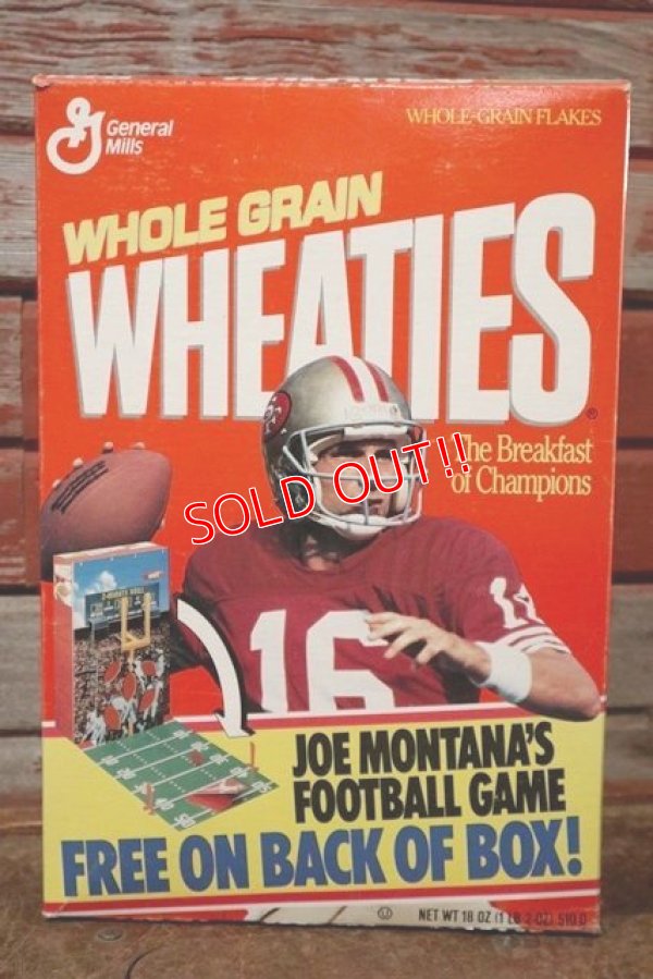 画像1: ad-130507-01 General Mills WHEATIES / 1991 San Francisco 49ers "Jo Montana Jr." Cereal Box