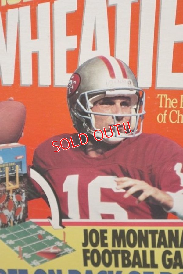 画像2: ad-130507-01 General Mills WHEATIES / 1991 San Francisco 49ers "Jo Montana Jr." Cereal Box