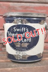 dp-210401-101 Swift's Silverleaf Brand Pure Lard / Vintage Tin Can