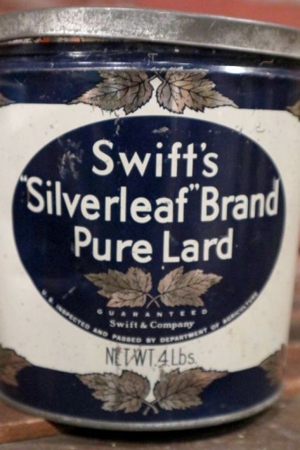 画像2: dp-210401-101 Swift's Silverleaf Brand Pure Lard / Vintage Tin Can