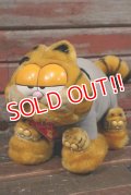 ct-210501-15 Garfield / DAKIN 1980's Plush Doll "Slipper"