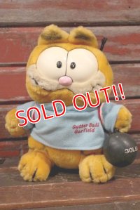 ct-210501-17 Garfield / DAKIN 1980's Plush Doll "Bowling"