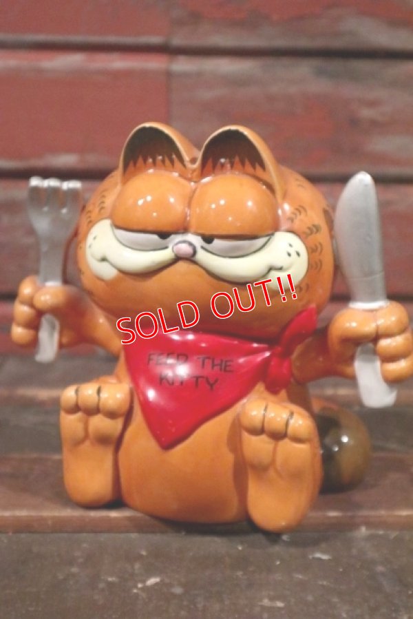 画像1: ct-210501-07 Garfield / 1980's Ceramic Coin Bank