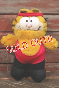 ct-210501-22 Garfield / DAKIN 1980's Plush Doll "Aerobics"