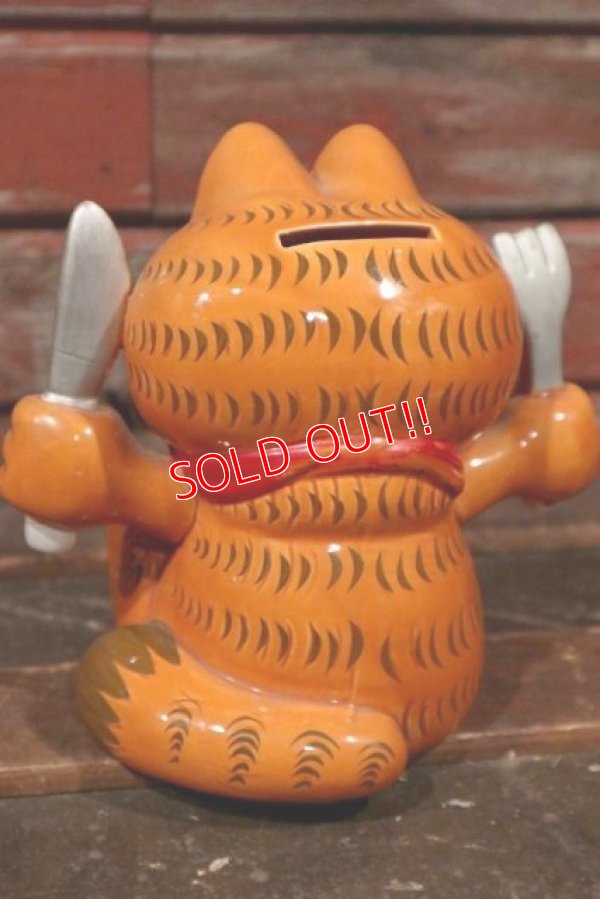 画像5: ct-210501-07 Garfield / 1980's Ceramic Coin Bank