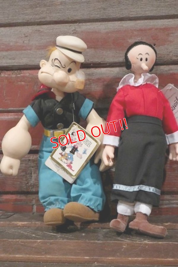 画像1: ct-210401-59 Popeye & Olive Oyl / Presents 1985 Doll Set