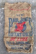 dp-210401-66 PAUL JONES POTATOES / Vintage Burlap Bag