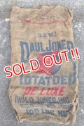 dp-210401-66 PAUL JONES POTATOES / Vintage Burlap Bag
