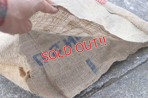 画像6: dp-210401-66 OMC BRAND POTATOES / Vintage Burlap Bag