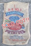 dp-210401-66 DIANMOND POTATOES / Vintage Burlap Bag