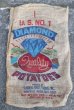 画像1: dp-210401-66 DIANMOND POTATOES / Vintage Burlap Bag (1)