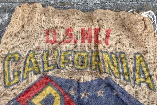 画像2: dp-210401-66 CALIFORNIA DHS POTATOES / Vintage Burlap Bag