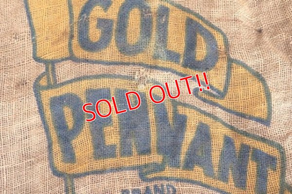 画像3: dp-210401-66 ARVIN GOLD PENNANT / Vintage Burlap Bag