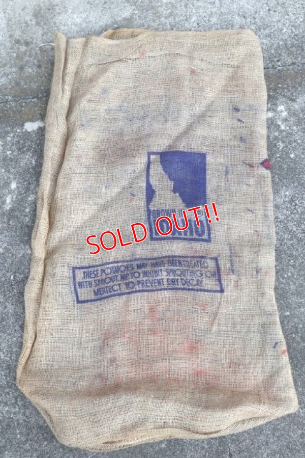 画像5: dp-210401-66 IDAHO LIBERTY BELL POTATOES / Vintage Burlap Bag