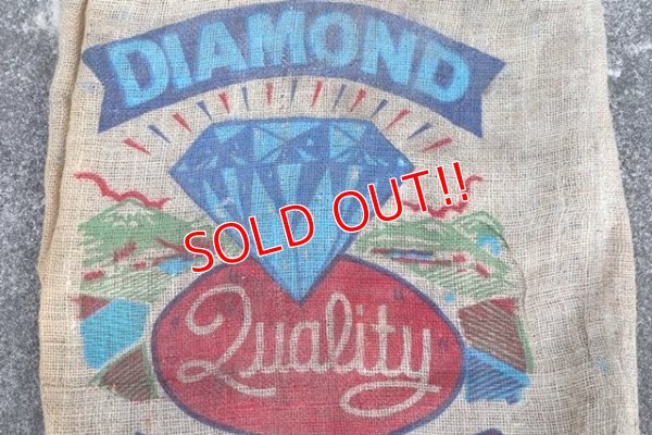 画像3: dp-210401-66 DIANMOND POTATOES / Vintage Burlap Bag