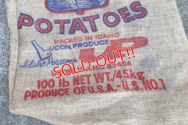 画像4: dp-210401-66 IDAHO LIBERTY BELL POTATOES / Vintage Burlap Bag