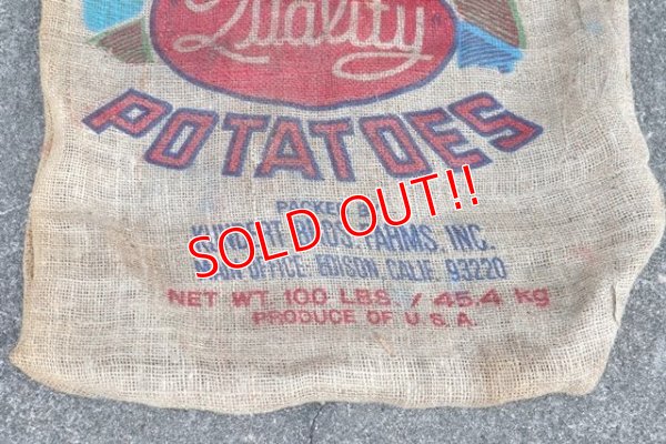 画像4: dp-210401-66 DIANMOND POTATOES / Vintage Burlap Bag