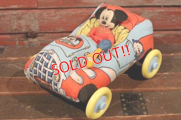画像1: ct-210401-61 Mickey Mouse Club / 1960's Cloth Car Toy