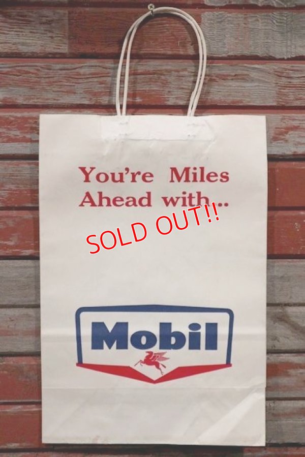 画像1: dp-210301-30 Mobil / 1950's-1960's Paper Bag