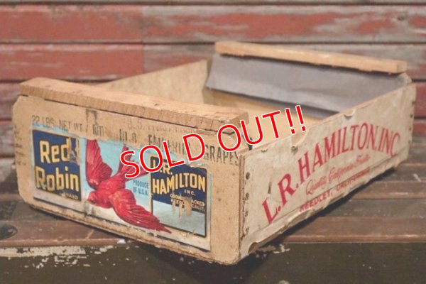 画像1: dp-210401-11 Red Robin L.R.HAMILTON,INC. / Vintage Wood Box