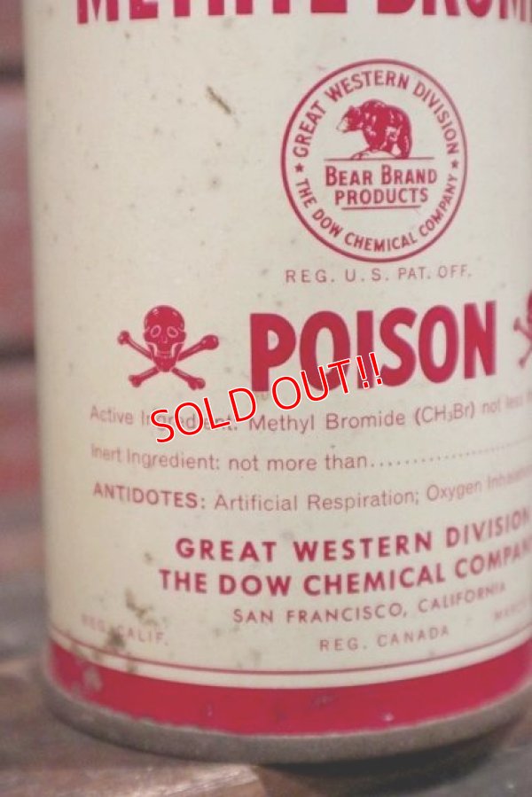 画像2: dp-210401-104 BEAR BRAND / METHYL BROMIDE Vintage Can