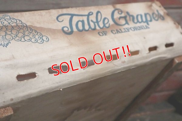 画像6: dp-210401-13 BALLANTINE Table Grapes / Vintage Wood Box
