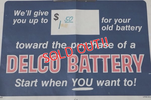 画像6: dp-210401-50 Delco Battery / 1960's Poster