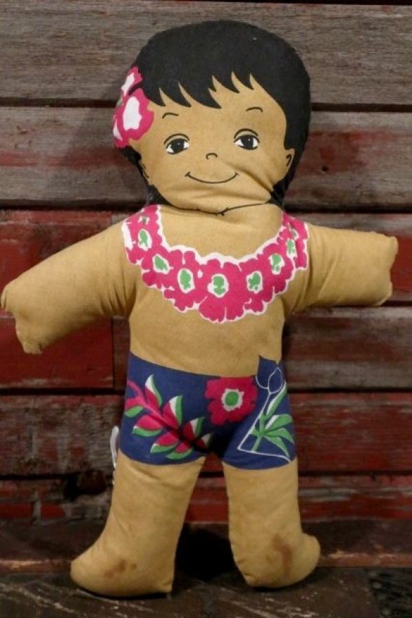 画像1: ct-210401-31 C&H Sugar / 1970's Hawaiian Boy Pillow Doll (H)