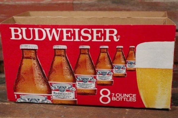 画像1: dp-210501-03 Budweiser / 1980's Paper Bottle Carrier