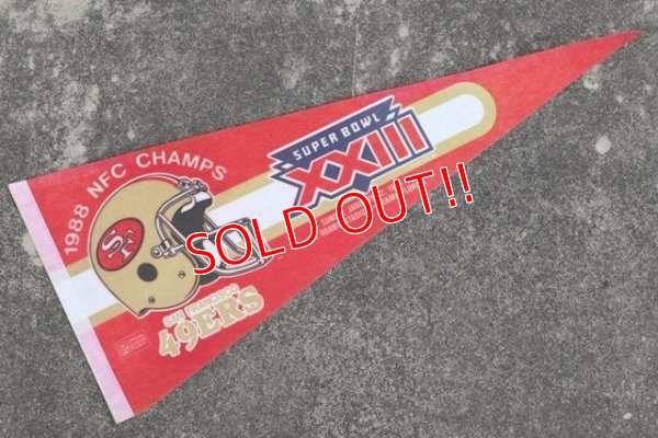 画像1: ct-210401-106 SAN FRANCISCO 49ERS / 1988 NFC CHAMPIONS Pennant