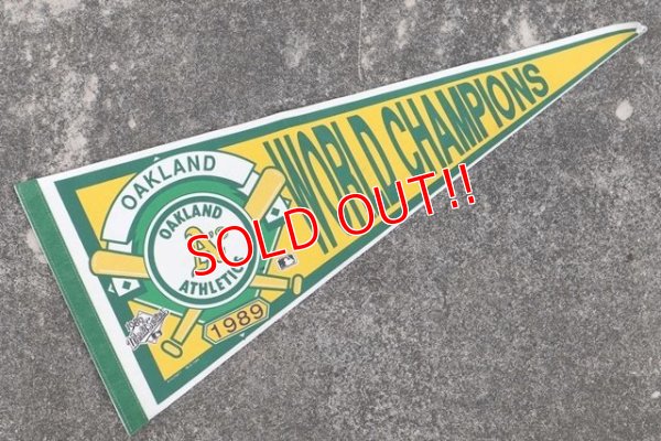 画像1: ct-210401-106 OAKLAND ATHLETICS  / 1989 World Champions Pennant