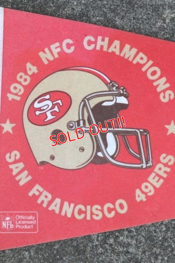 画像2: ct-210401-106 SAN FRANCISCO 49ERS / 1984 NFC CHAMPIONS Pennant