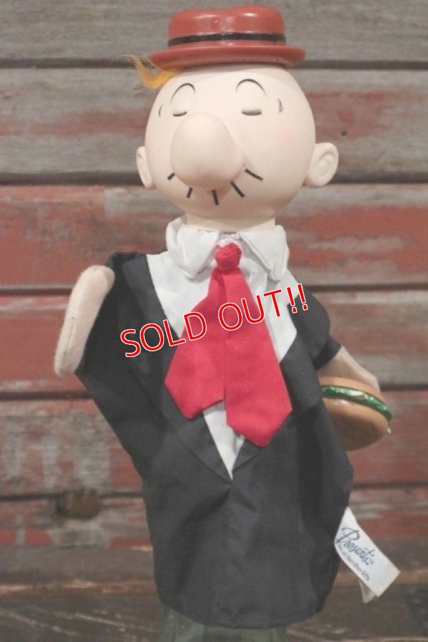 画像1: ct-201114-46 Popeye Wimpy / Presents 1987 Hand Puppet