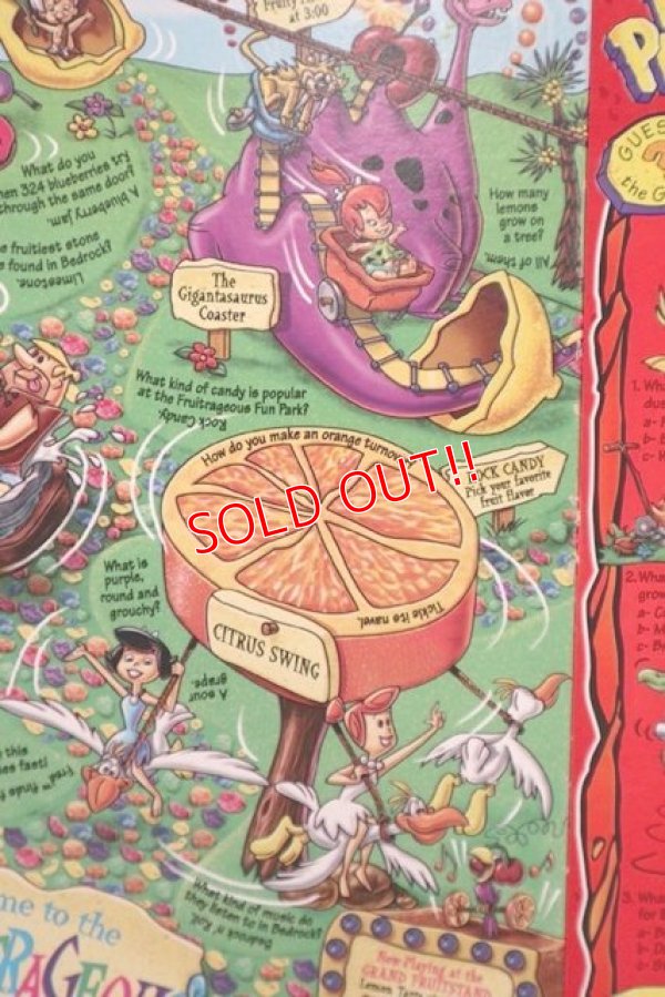 画像6: ct-201114-92 The Flintstones / Post 1996 Fruity Pebbles Cereal Box
